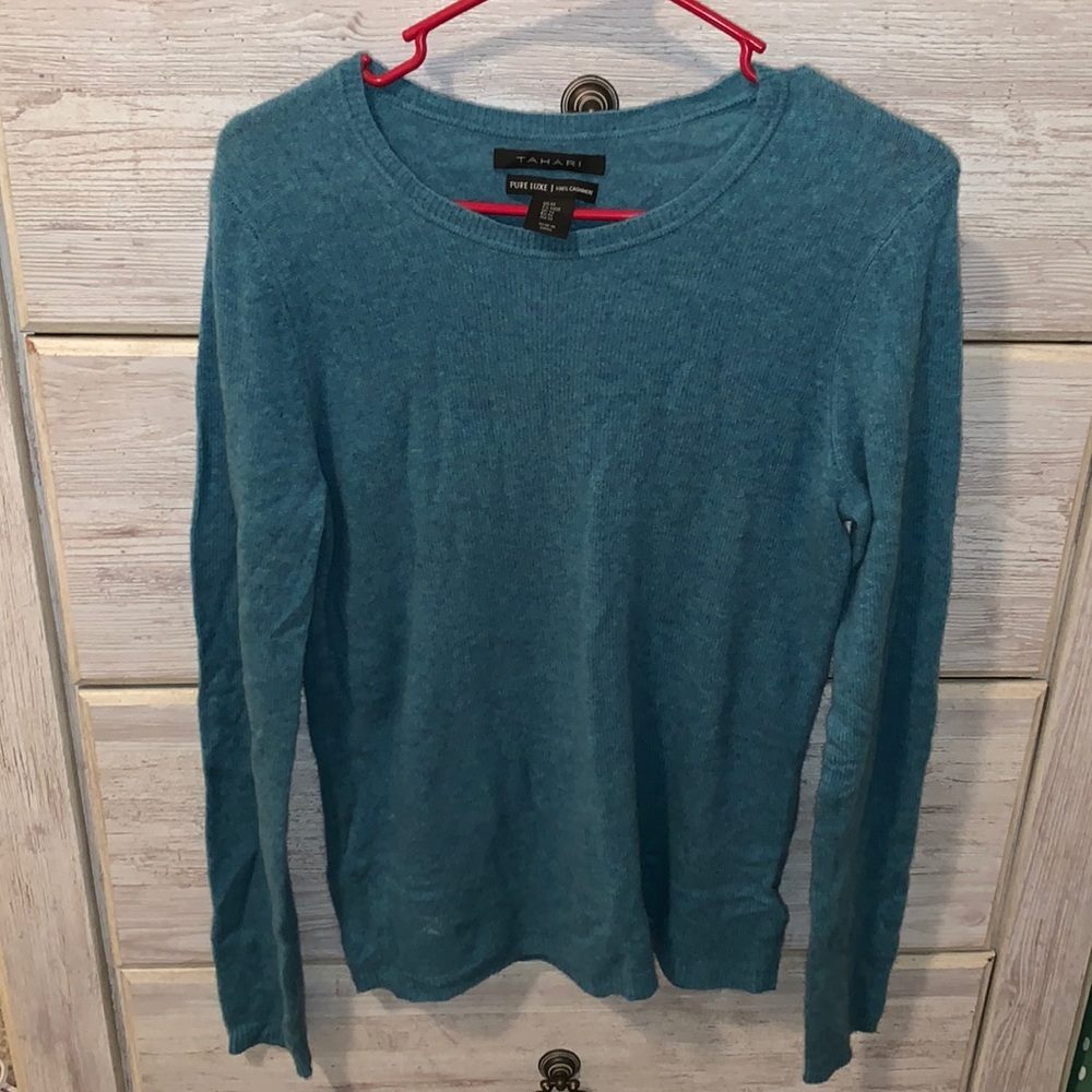 Tahari pure luxe 100% cashmere sweater